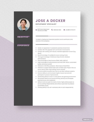 Deployment Specialist Resume