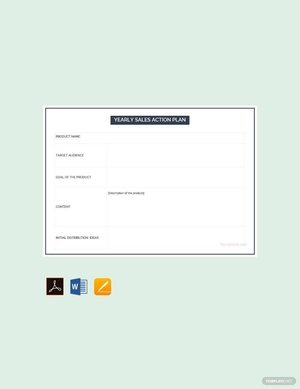 Yearly Sales Action Plan Template