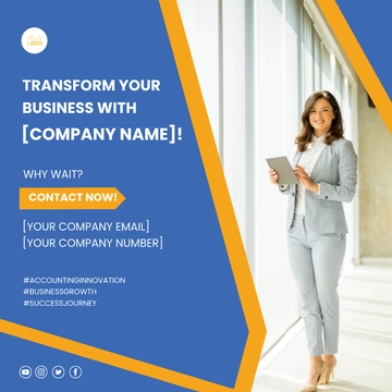 Free Accounting Instagram Post Template to Edit Online