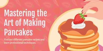 Free Pancake Day Blog Banner Template to Edit Online