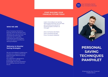 Free Personal Saving Techniques Pamphlet Template to Edit Online
