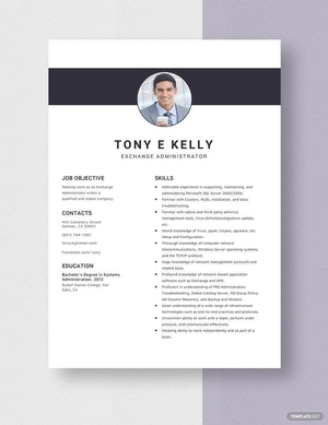 Exchange Administrator Resume