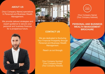 Free Personal and Business Wealth Management Pamphlet Template to Edit Online