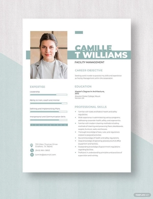 Facility Management Resume