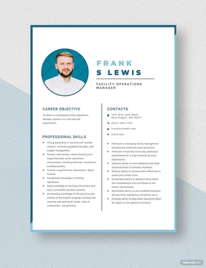 Facility Operations Manager Resume