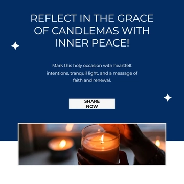 Free Candlemas Facebook Post Template to Edit Online