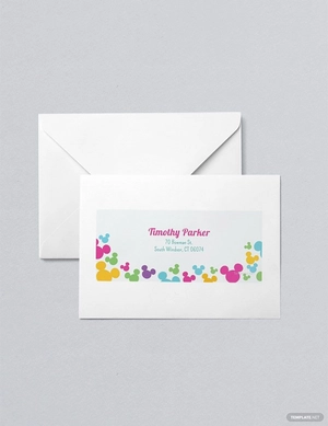 Disney Address Label Template