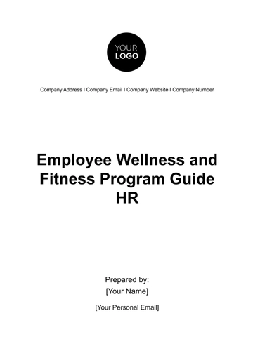 Free Employee Wellness and Fitness Program Guide HR Template to Edit Online