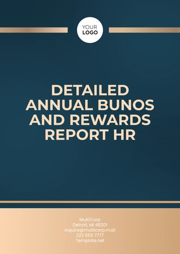 Free Detailed Annual Bonus and Rewards Report HR Template to Edit Online