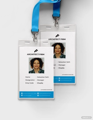 Architect Firm ID Card Template