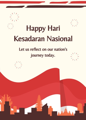 Free Hari Kesadaran Nasional Invitation Card Template to Edit Online