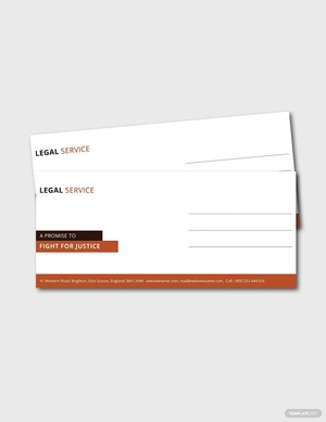 Legal Services Envelope Template