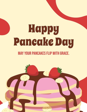 Free Pancake Day Flyer Template to Edit Online