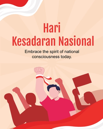 Free Hari Kesadaran Nasional Facebook Post Template to Edit Online