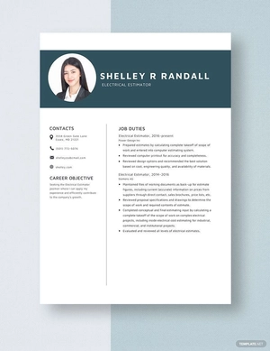 Electrical Estimator Resume