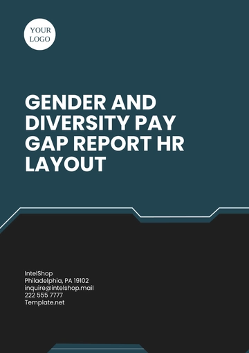 Free Gender and Diversity Pay Gap Report HR Layout Template to Edit Online