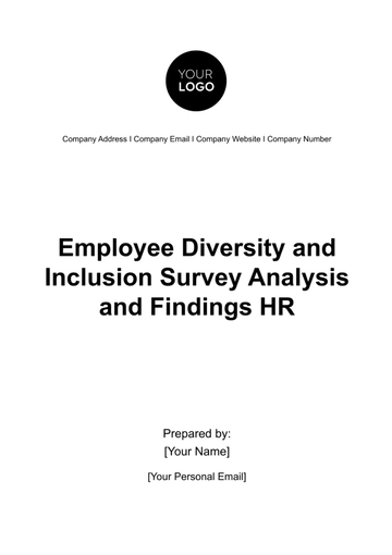 Free Employee Diversity and Inclusion Survey Analysis and Findings HR Template to Edit Online