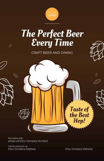 Free Pub Poster Template to Edit Online