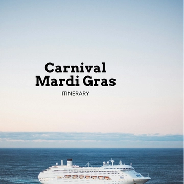 Free Carnival Mardi Gras Itinerary Template to Edit Online