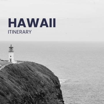 Free Hawaii Itinerary Template to Edit Online