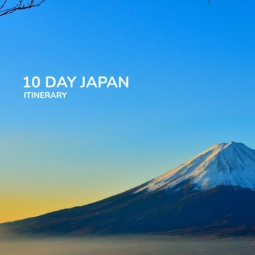 Free 10 Day Japan Itinerary Template to Edit Online