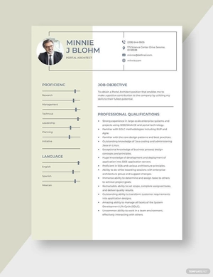 Portal Architect Resume