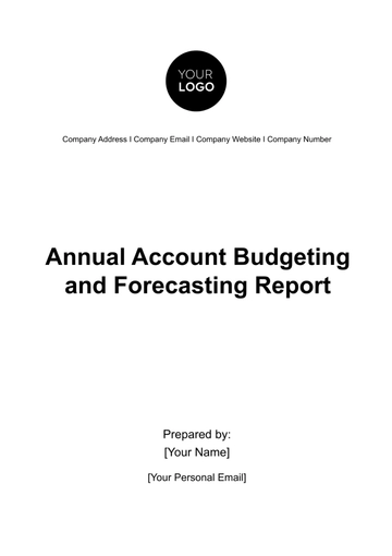 Free Annual Account Budgeting and Forecasting Report Template to Edit Online