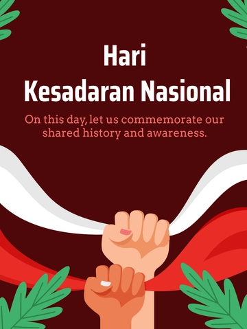 Free Hari Kesadaran Nasional Threads Post Template to Edit Online