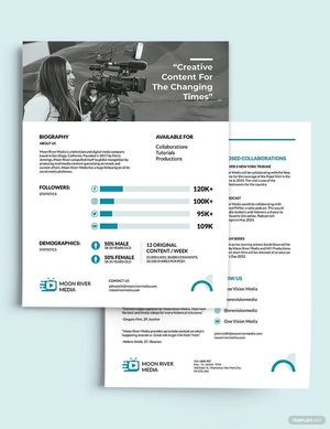 Minimalist Media Kit Template