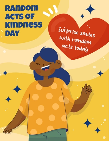 Free Random Acts of Kindness Day Flyer Template to Edit Online