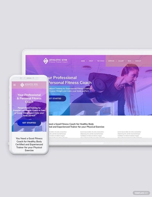 Fitness Trainer Coach Bootstrap Landing Page Template