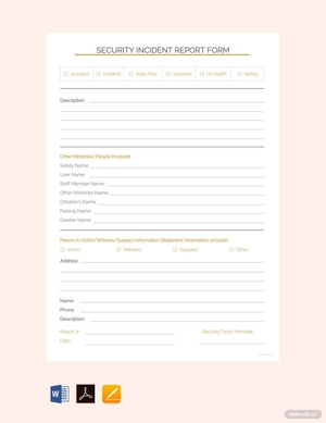 Simple Security Incident Report Template