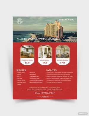 Luxury Hotel Flyer Template