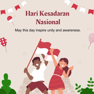 Free Hari Kesadaran Nasional LinkedIn Post Template to Edit Online
