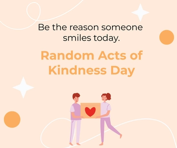Free Random Acts of Kindness Day Ad Banner Template to Edit Online
