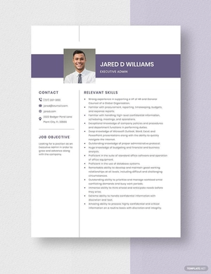Executive Admin Resume