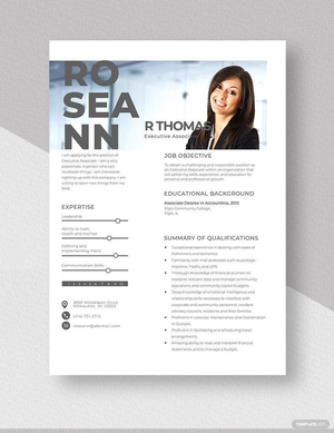 Executive Associate Resume