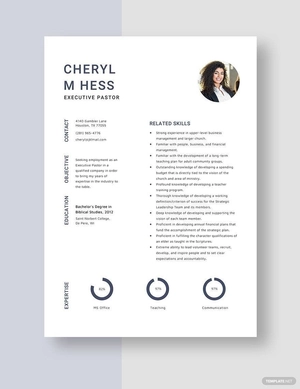 Executive Pastor Resume
