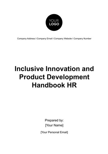 Free Inclusive Innovation and Product Development Handbook HR Template to Edit Online