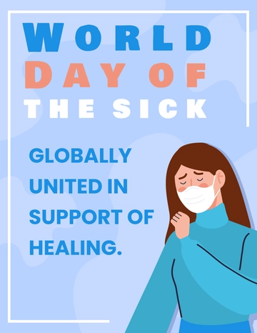 Free World Day of the Sick Flyer Template to Edit Online