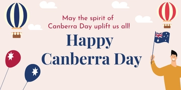 Free Canberra Day X Post Template to Edit Online
