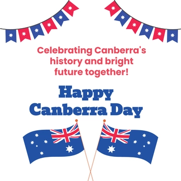 Free Canberra Day WhatsApp Post Template to Edit Online