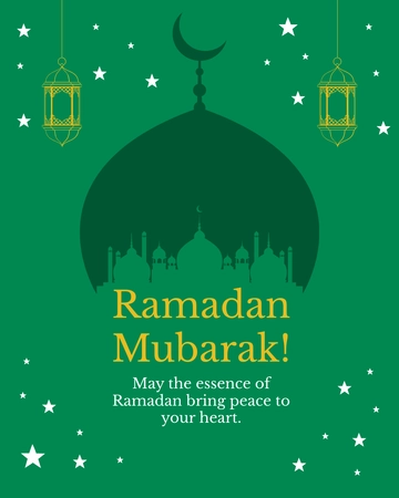 Free Ramadan Facebook Post Template to Edit Online