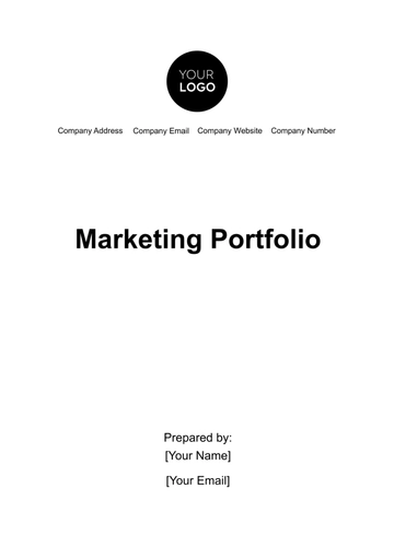 Free Marketing Portfolio Template to Edit Online
