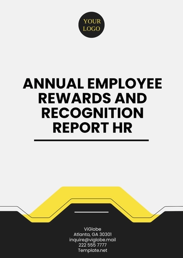 Free Annual Employee Rewards and Recognition Report HR Template to Edit Online
