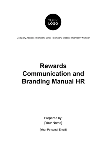 Free Rewards Communication and Branding Manual HR Template to Edit Online