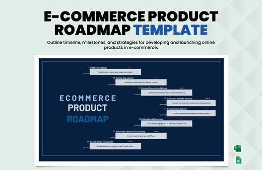 E-commerce Product Roadmap Template
