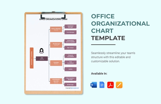 Office Organizational Chart Template