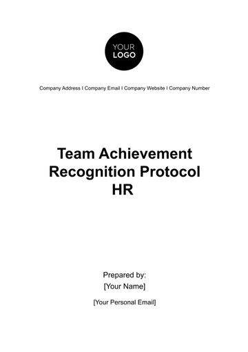 Free Team Achievement Recognition Protocol HR Template to Edit Online