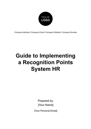 Free Guide to Implementing a Recognition Points System HR Template to Edit Online